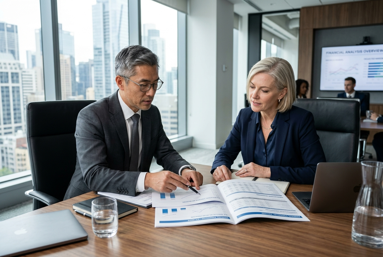 Financial restructuring and balance sheet analysis desk